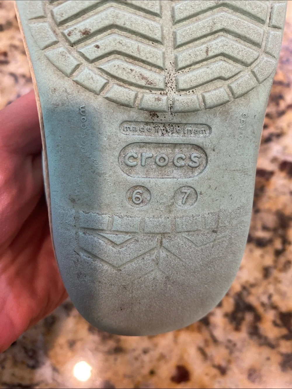 CROCS Kids Slip-On Clog in Light Aqua Blue